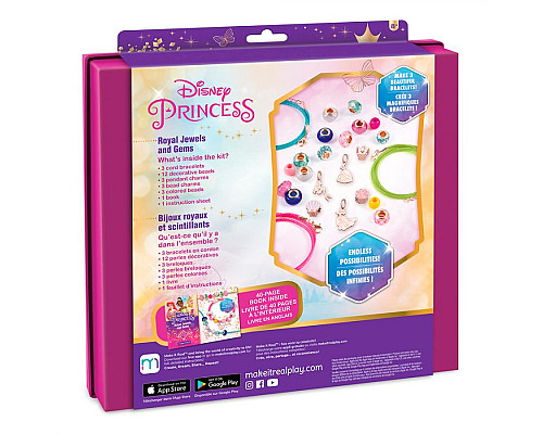 Набір для створення шарм-браслетів Make it Real Королівські прикраси Disney Ultimate Princess: Jewels and Gems
