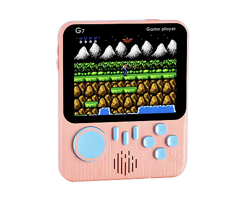 Консоль ігрова Game Box G7  3,5 дюйма 500 мАг рожева