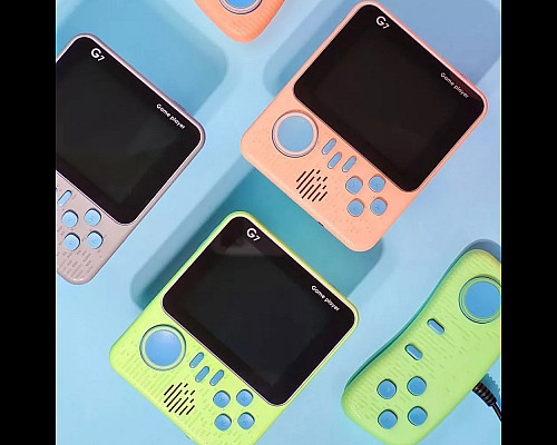 Консоль ігрова Game Box G7  3,5 дюйма 500 мАг рожева
