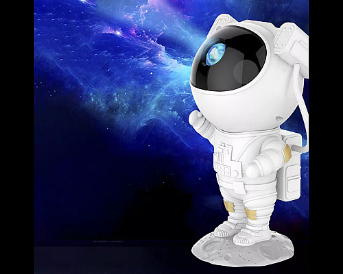 Нічник-проектор зоряного неба PRC Astronaut 1500 mAh білий
