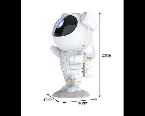 Нічник-проектор зоряного неба PRC Astronaut 1500 mAh білий