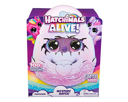 Інтерактивна іграшка-сюрприз Spin Master Hatchimals Паффі в яйці