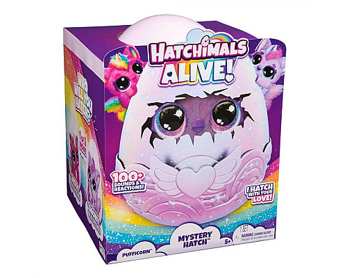 Інтерактивна іграшка-сюрприз Spin Master Hatchimals Паффі в яйці
