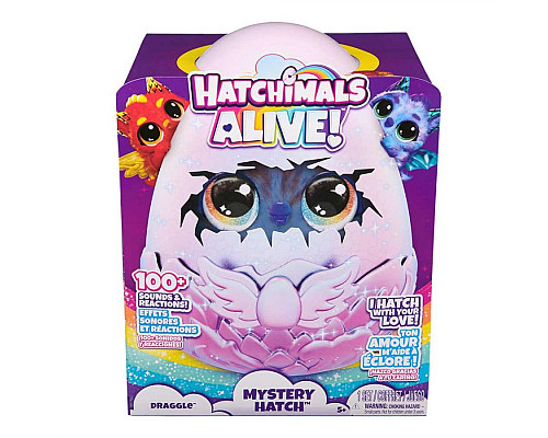 Інтерактивна іграшка-сюрприз Spin Master Hatchimals Драко в яйці