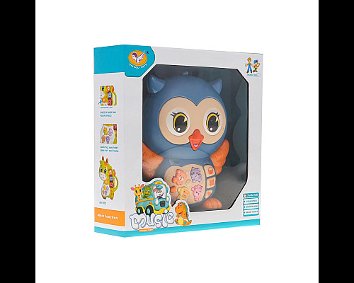 Інтерактивна іграшка Ramiz 855-101A Сова, блакитна