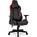 Ігрове крісло SENSE7 Sentinel, чорно-червоне