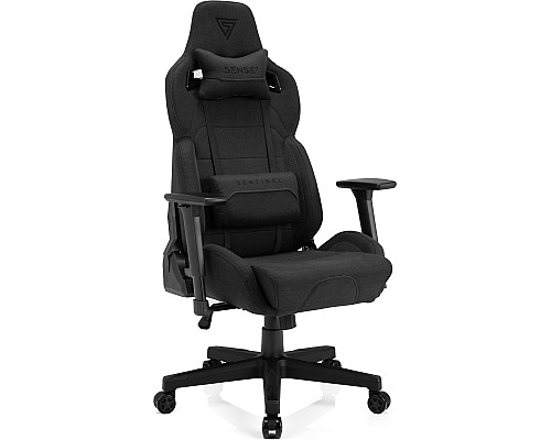 Ігрове крісло SENSE7 Sentinel з чорної тканини