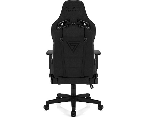 Ігрове крісло SENSE7 Sentinel з чорної тканини