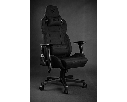 Ігрове крісло SENSE7 Sentinel з чорної тканини