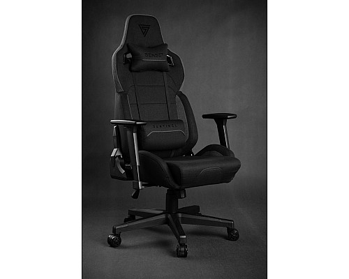 Ігрове крісло з тканини SENSE7 Sentinel, чорно-сірий