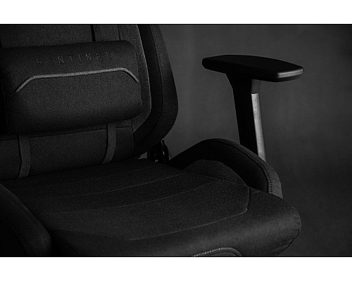 Ігрове крісло з тканини SENSE7 Sentinel, чорно-сірий