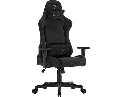 Ігрове крісло SENSE7 Spellcaster Senshi, чорна тканина