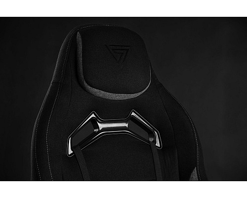 Ігрове крісло SENSE7 Vanguard з тканини, чорно-сірий