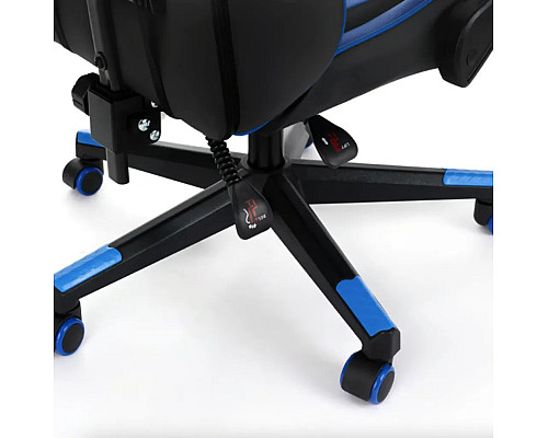 Ігрове крісло Di Volio Ragazo, чорно-синє + підставка для ніг