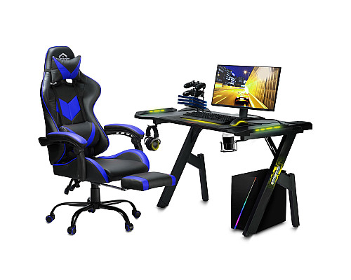 Крісло ігрове Sofotel Cerber чорно-синє