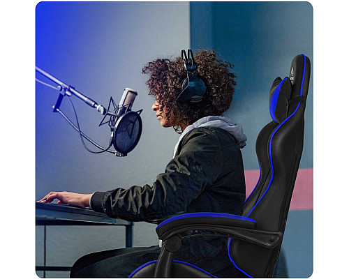 Крісло ігрове Sofotel Cerber чорно-синє