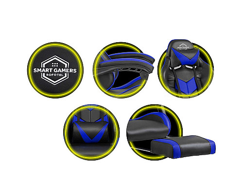 Крісло ігрове Sofotel Cerber чорно-синє