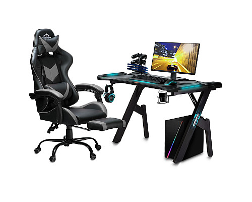 Крісло ігрове Sofotel Cerber чорно-сіре