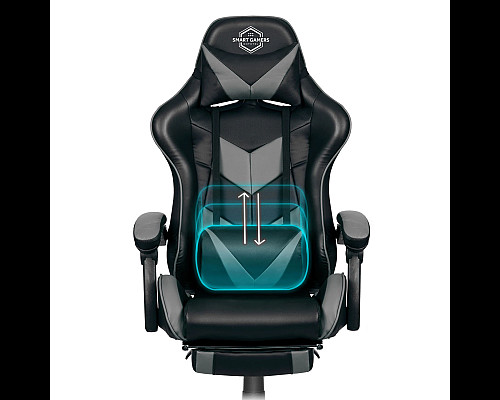 Крісло ігрове Sofotel Cerber чорно-сіре