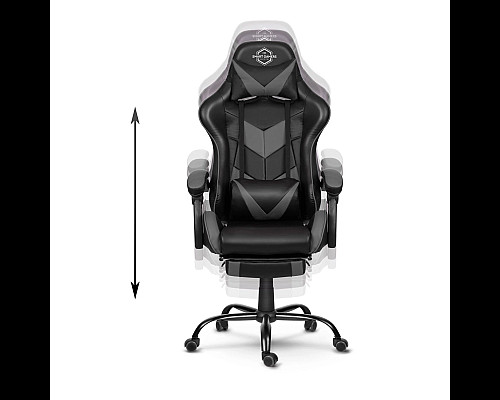 Крісло ігрове Sofotel Cerber чорно-сіре