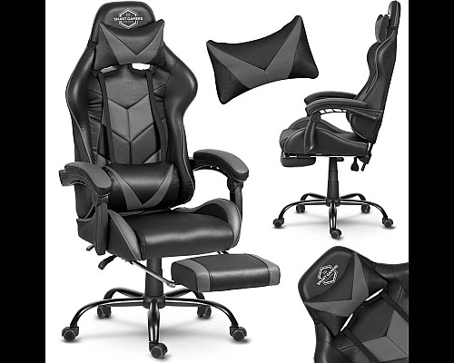 Крісло ігрове Sofotel Cerber чорно-сіре