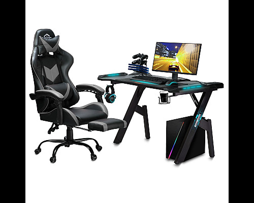 Крісло ігрове Sofotel Cerber чорно-сіре