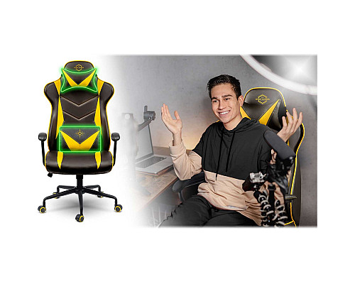 Крісло ігрове Sofotel Blitzcrank 2592 жовте