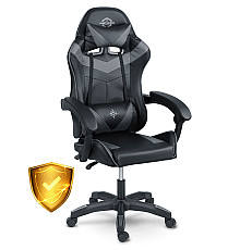 Крісло ігрове Sofotel Draknor чорно-сіре