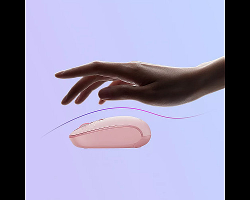 Миша бездротова Baseus F01B Tri-Mode рожева