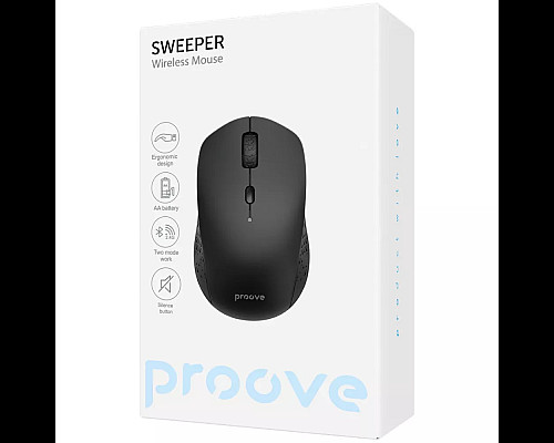 Миша бездротова Proove Sweeper чорна
