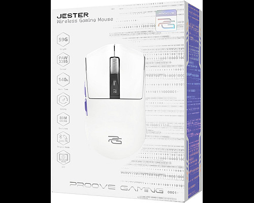 Миша ігрова бездротова Proove Gaming Jester 8K білий