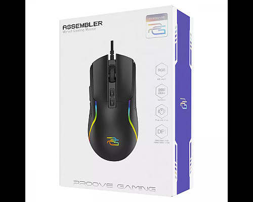 Миша ігрова дротова  Proove Gaming Assembler чорна