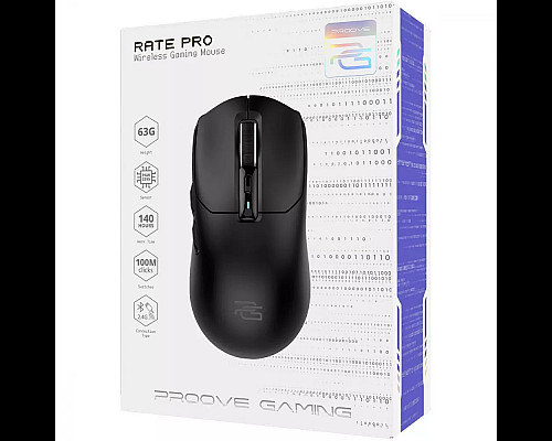 Миша ігрова бездротова Proove Gaming Rate Pro чорна