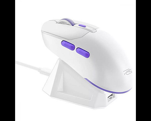 Миша ігрова бездротова із док-станцією Proove Gaming Rate Pro біла