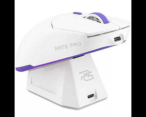 Миша ігрова бездротова із док-станцією Proove Gaming Rate Pro біла