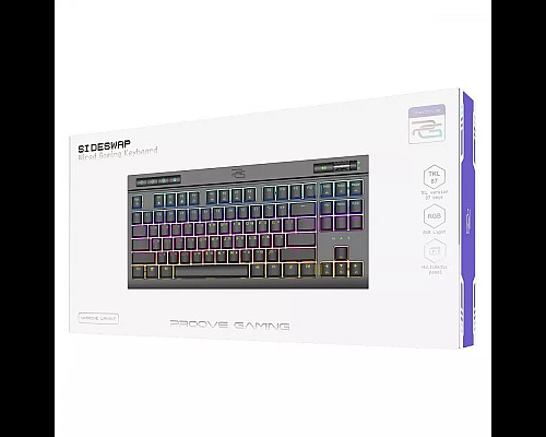 Клавіатура ігрова механічна Proove Gaming Sideswap чорна