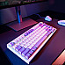 Клавіатура ігрова бездротова Proove Gaming Coupe біло-фіолетова