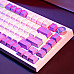 Клавіатура ігрова бездротова Proove Gaming Coupe біло-фіолетова