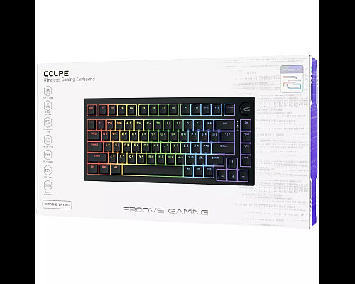 Клавіатура ігрова бездротова Proove Gaming Coupe чорна