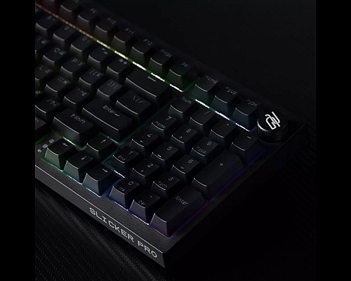 Клавіатура ігрова бездротова Proove Gaming Slicker Pro чорна
