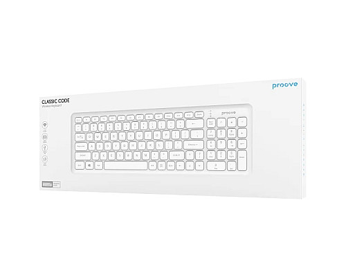 Клавіатура бездротова Proove Classic Code біла