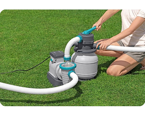 Насос з піщаним фільтром Bestway 58497 6056 л/год та мультифункціональні таблетки