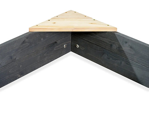 Пісочниця-корабель EXIT Aksent 190 x 90 см - чорно-зелена