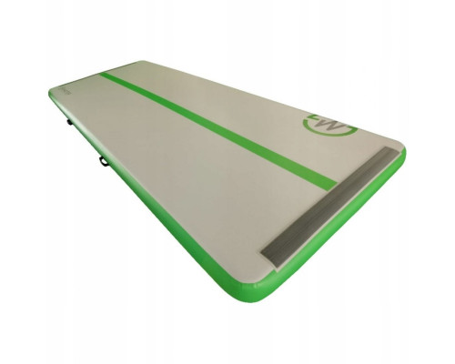 Мат гімнастичний надувний MASTER 400 x 150 x 20 cм, сіро-зелений
