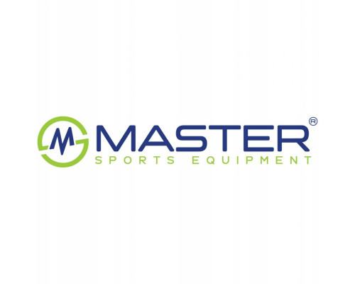 Мат гімнастичний надувний MASTER 400 x 150 x 20 cм, сіро-зелений