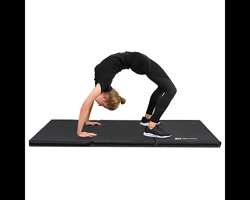 Мат гімнастичний Hop-Sport HS-095FM, 183 х 90 х 5 см, чорний