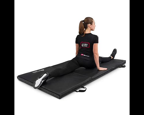 Мат гімнастичний Hop-Sport HS-095FM, 183 х 90 х 5 см, чорний