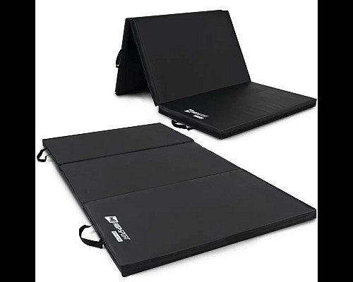 Мат гімнастичний Hop-Sport HS-095FM, 183 х 90 х 5 см, чорний