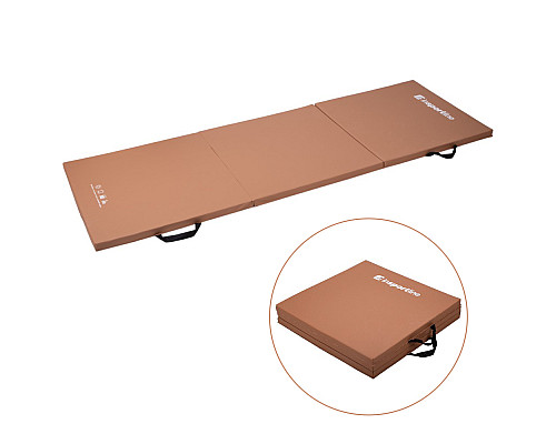 Мат гімнастичний inSPORTline Trifold, 195 x 90 x 5 см, коричневий