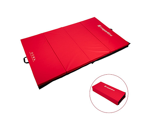 Мат гімнастичний inSPORTline Kvadfold, 200 x 120 x 5 см, червоний